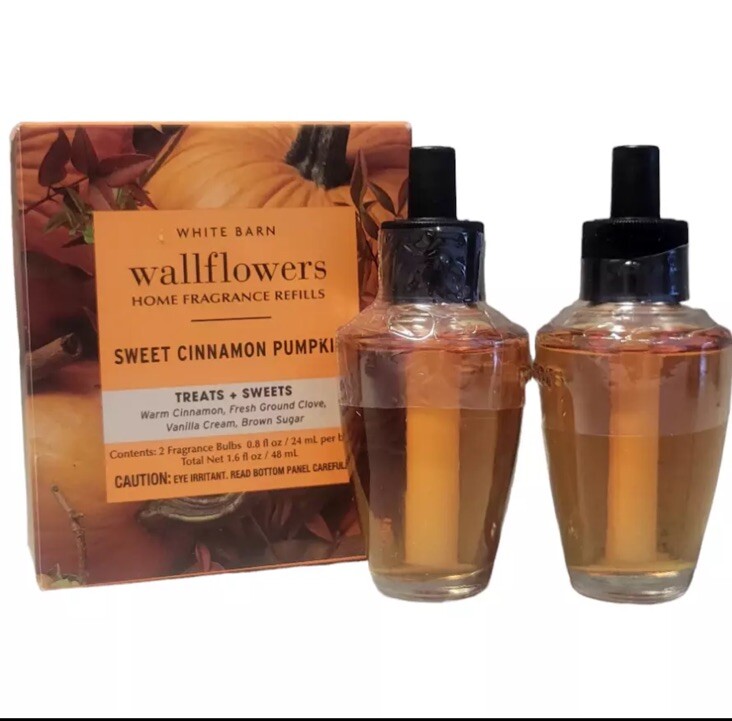 Bath Body Works Sweet Cinnamon Pumpkin Wallflower Refill 2-Pack