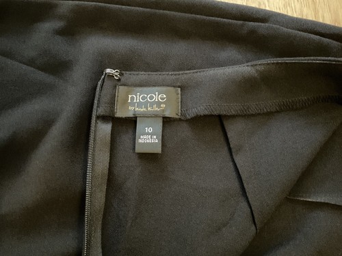 Nicole Miller Skirt Black Feather Women’s size 10 - Picture 10 of 10