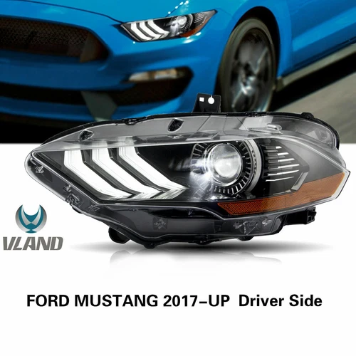 Faro LED completo para Ford Mustang 2018-2021 izquierdo/lado del conductor DRL luces delanteras - Imagen 1 de 12