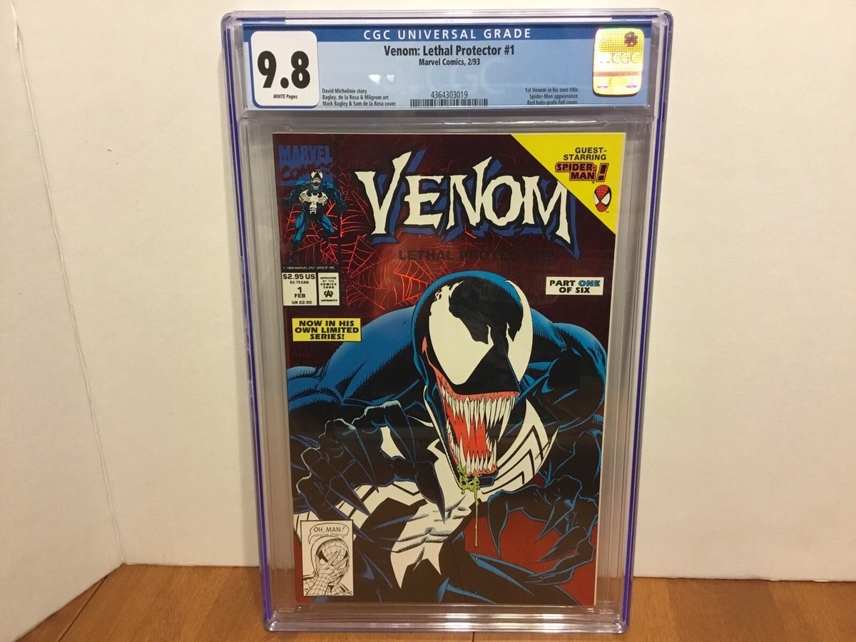 Venom: Lethal Protector #1 Red Holo Foil CGC 9.8 WHITE PAGES 1993