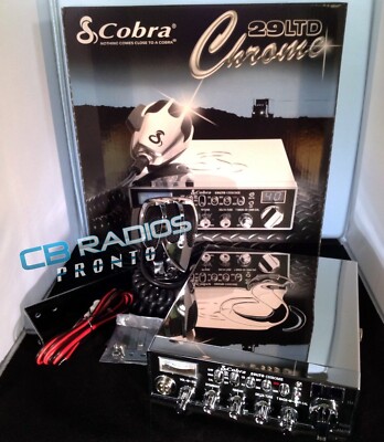 Cobra 29 LTD Chrome AM/FM 40 Channel Trucker CB Radio- FACTORY STOCK RADIO