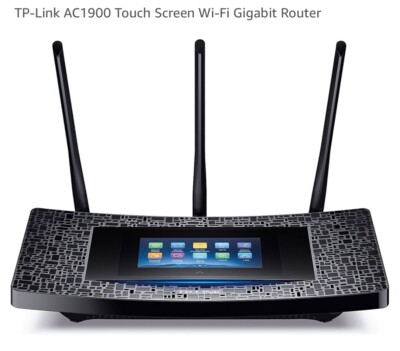 TP-Link AC1900 Wireless Wi-Fi Gigabit Router with Touch Screen Setup ...