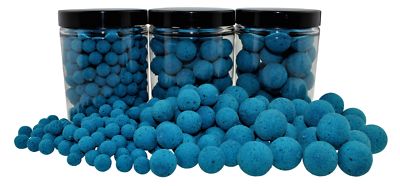 69,90  / kg Fluo Pop Ups  BLAU / BLUE 100g 20mm Popups Pop-Ups Pop-Up