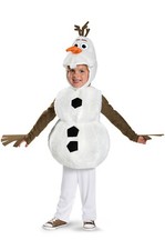 Brand New Disney Frozen Olaf Child Deluxe Plush Snowman Toddler Costume