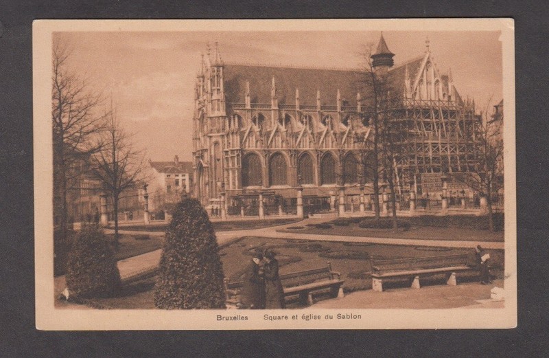 Belgium. Brussels. Square et Eglise de Sablon. Square & Church. By F. Draeger