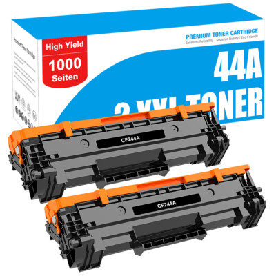 2x Toner Kompatibel Für HP 44A CF244A LaserJet Pro M15a M15w M16a MFP M28a M28w