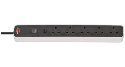 Ecolor Fb Power Cable Extension, 5 Band, 1.5m Lead, Black/White