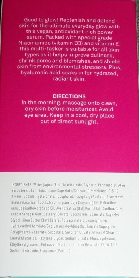 Suero Bliss Day Glow Hydrate Niacinamida Nutritiva 1.0 fl. oz. NUEVO Foto 4 de 4