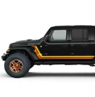 Shred Sticker Door Decal Vinyl Stripe for Jeep Wrangler JL JK 2023 Retro style
