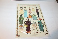 KATE GREENWAY ANTIQUE  EMBOSSED CUT OUT PAPER DOLLS & COSTUMES SHEET SEALED