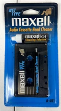 MAXWELL WET TYPE AUDIO CASSETTE HEAD CLEANER A-401 NEW OLD STOCK