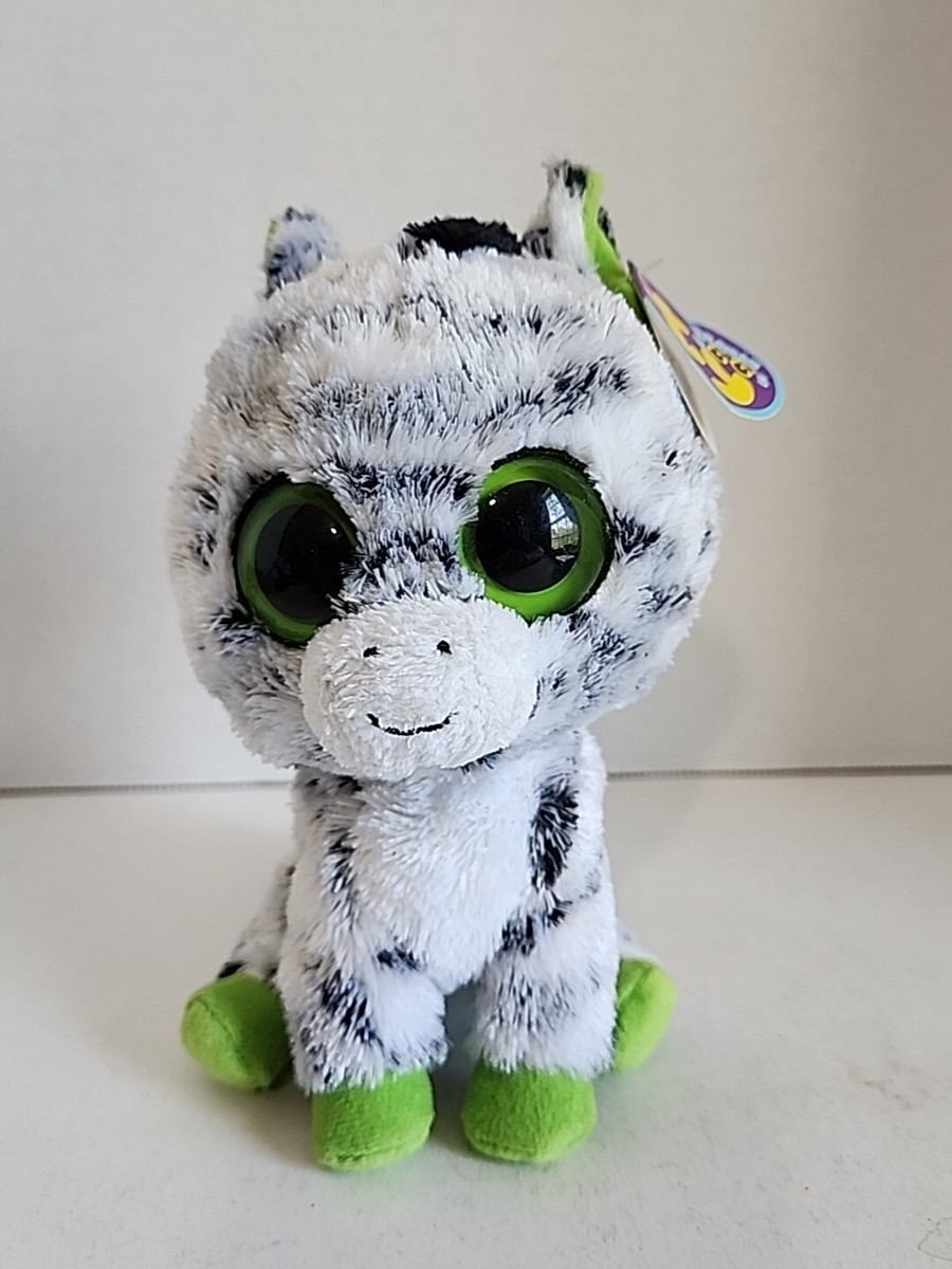 TY Ty Beanie Boos ZIG ZAG The Zebra With Tags June 14 Birthday | eBay