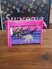 VICTORIA'S SECRET Deam On Dreamer Graphic Tease Bikini Bag Make Up 
