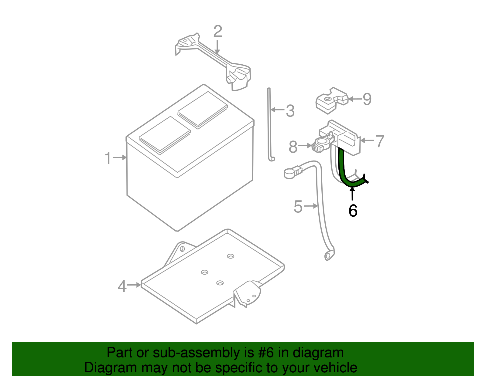 Genuine Nissan 20072012 Frontier Xterra Pathfinder Positive Battery