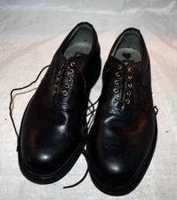 Footjoy Classics Tour Men's Size 9 B Black Leather Golf Shoes Style 51716 No Box