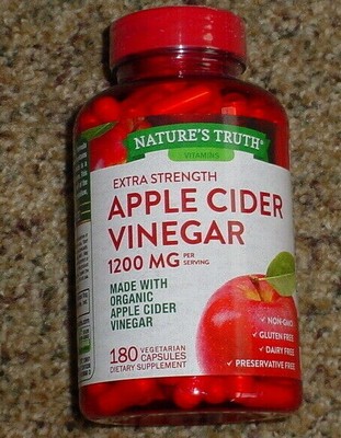 NATURE'S TRUTH - Apple Cider Vinegar - 1200 mg - NEW - 180 ...
