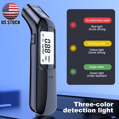 Portable Digital Breath Alcohol Tester Breathalyzer Analyzer Police Detector US