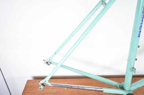 Rare Vintage Mondiale Bianchi Giro Celeste Columbus SLX 57cm Frame Fork - Picture 8 of 12
