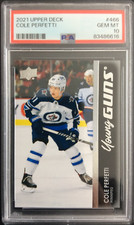 2021-22 Upper Deck Young Guns Hockey Rookie #466 Cole Perfetti PSA 10 GEM MT