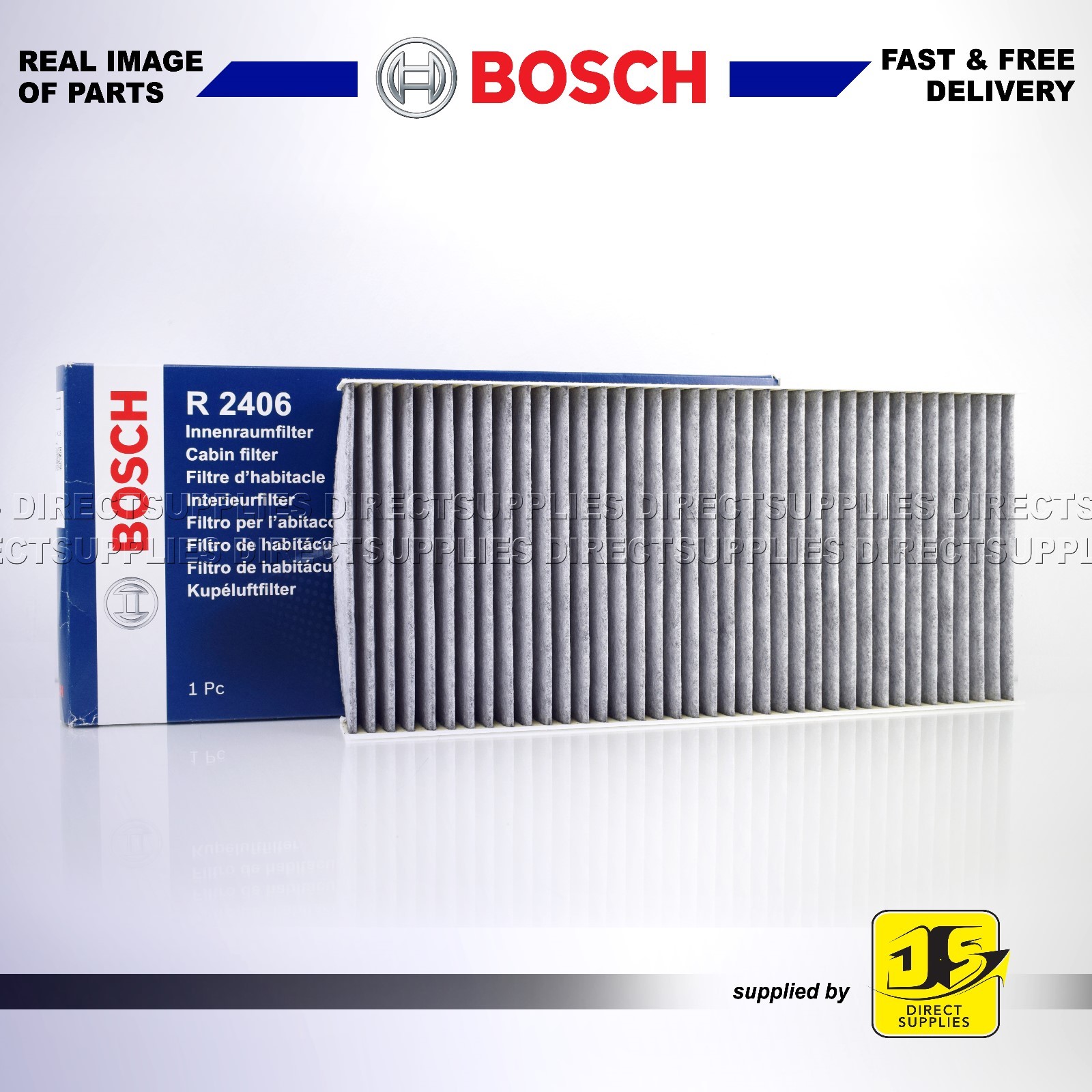 CABIN POLLEN FILTER FOR FIAT SCUDO PEUGEOT EXPERT PROACE 2.0 1.6 R2406