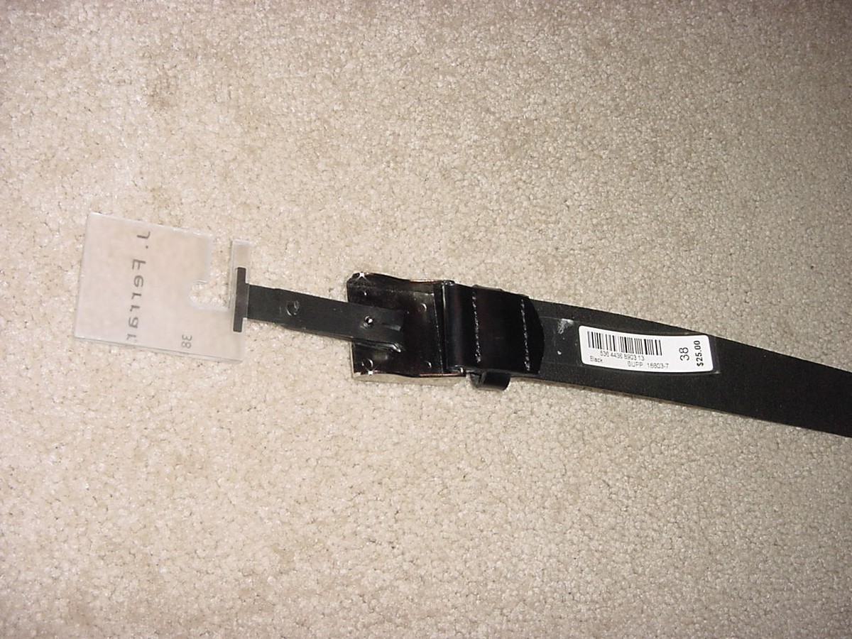 Mens Leather Belt Authentic J. Ferrar with 38 Waist NEW | eBay