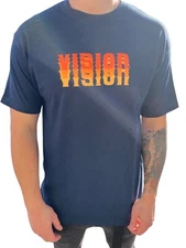 VISION STREET WEAR Adult Men’s Vision Double Vintage Skate T-Shirt 80's, 90's