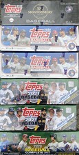 LOT OF 6 2020 2021 & 2022 Topps Complete Set Green Factory Sealed
