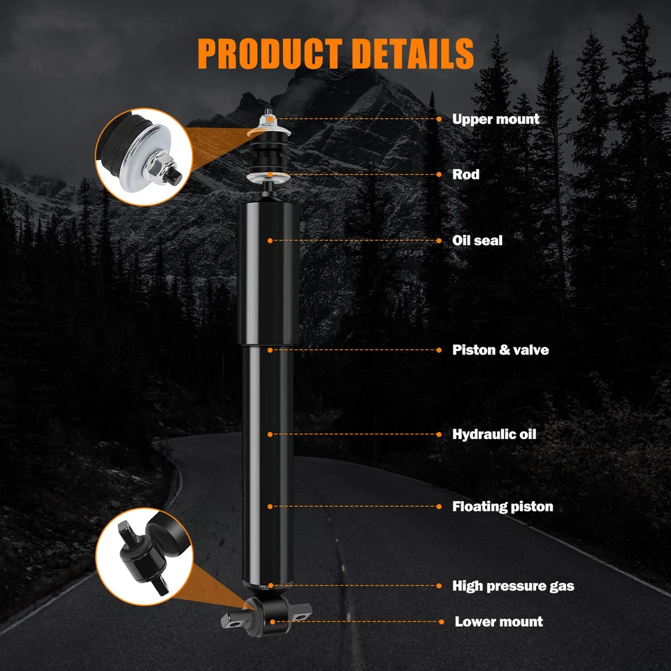 Front & Rear Struts Shocks For 1999-06 Chevy Silverado 1500 GMC Sierra 1500 2WD - Image 3 of 4