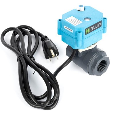 U.S. Solid 3/4 inch Motorized Ball Valve with US Plug AC 110-230V PVC Plastic