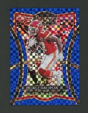 2019 Select Mecole Hardman Jr Premier Level Blue Prizm Rookie Card #104 - SP/149. rookie card picture