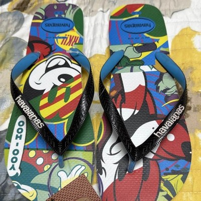 Havaianas Disney Mickey Mouse Pluto Flip Flops Beach Sandals Men's 13 (45/46)