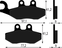 Bremsbelag Vorne CM068308 Piaggio Beverly Sport 250 I.E. 2006 2007 2008