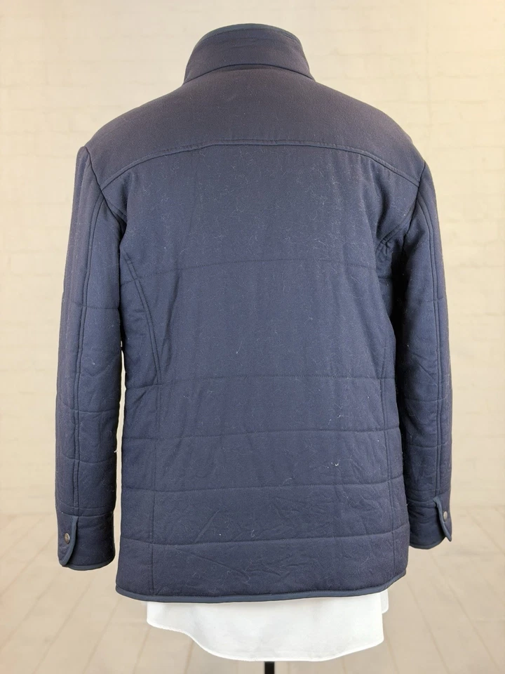 Canali Italy Men's Navy Blue Wool Cashmere Polyester Jacket 42R Slim Ft $5,495 - Image 3 of 4