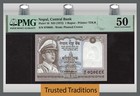 TT PK 16 ND (1972) NEPAL CENTRAL BANK 1 RUPEE PMG 50 ABOUT UNCIRCULATED