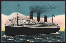 Le Havre, Paquebot Ile-de-France, Passagierschiff, Ansichtskarte 
