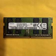 Samsung 16GB DDR4 3200MHz Laptop RAM 2Rx8 PC4-3200AA SODIMM M471A2K43DB1-CWE