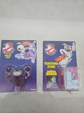 Ghostbusters Kenner Fearsome Flush + Bug Eye Ghost Carded Figures MOC Rare Retro