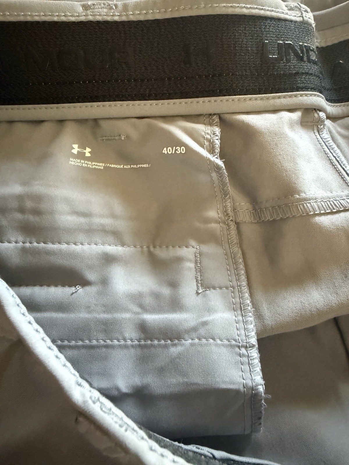 UNDER ARMOUR Mens 40 x 30 Steel Gray Golf Pants EUC-Retail $85 thumbnail 14