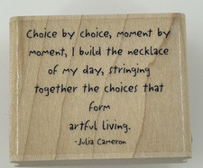 HAMPTON ART STAMPS CHOICE by CHOICE Wood Mount Rubber Stamp
