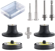 9 Pack 2 Inch Versatile Die Grinder Attachment Kit Roll Lock Pad Holders, with 1