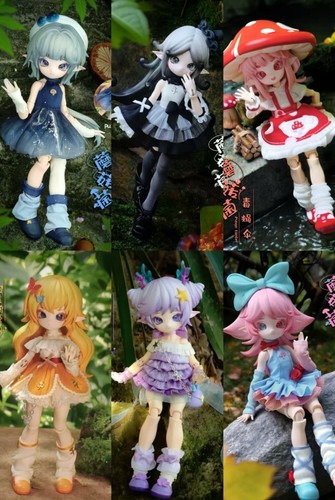 Mogo Bloom Mushroom 14.2cm/5.5In Bjd Doll Dressable Action Figure Toy Gift Hot