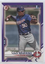 2021 Bowman Prospects Purple Border 104/250 Yunior Severino #BP-140 0a9v