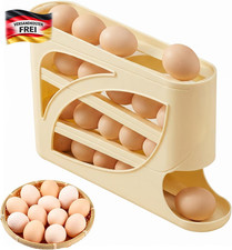 Eierbeh&auml;lter f&uuml;r K&uuml;hlschrank 30 Eier platzsparend mit Automatikrollsystem