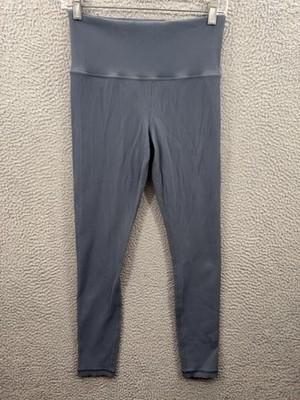 Athleta Leggings Womens Medium Gray Elation Rib Tight Ankle Yoga Gym Training
