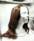 NEW 100% European Human Hair Wig Uncut Shaitel Sheitel Shaitl Brown Long Yhali — photo 6