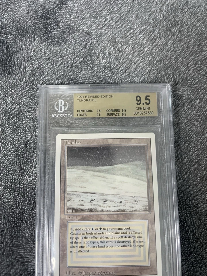 Bgs 9.5 Tundra True Quad Revised MTG Reserved List Slab. All 9.5 Sub grade! - Image 3 of 3