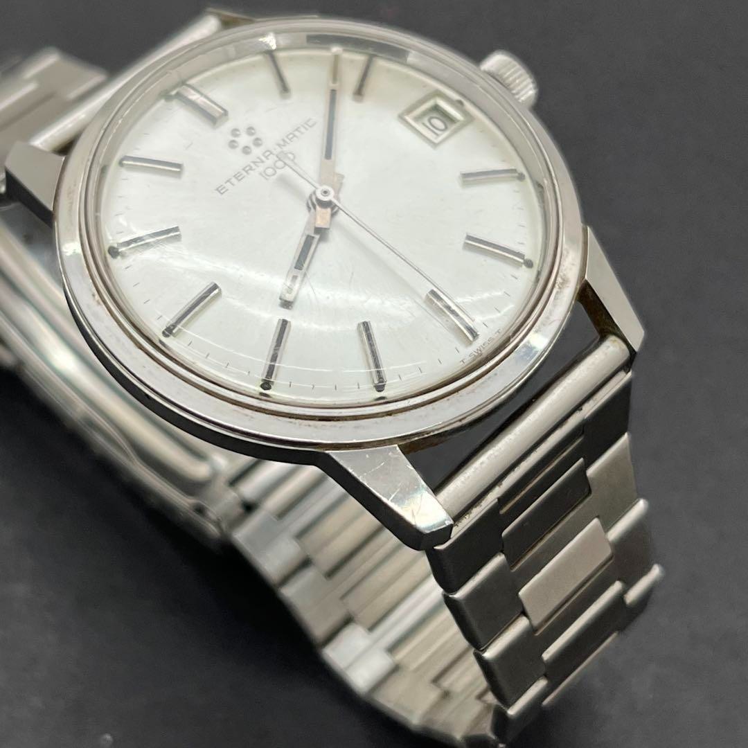 稼働・良品 <Vintage> Eterna-Matic 1000 自動巻 Eterna Matic 1000 Watch Automatic Cal.1489 K Mens 37mm Swiss Just