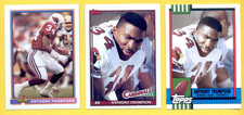 1990-1991 Topps Bowman ANTHONY THOMPSO St Louis Cardinals 3-Card Lot Rookie Card
