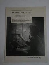 Magazine Ad* - 1943 - AT&T / Bell System - World War II - Switchboard