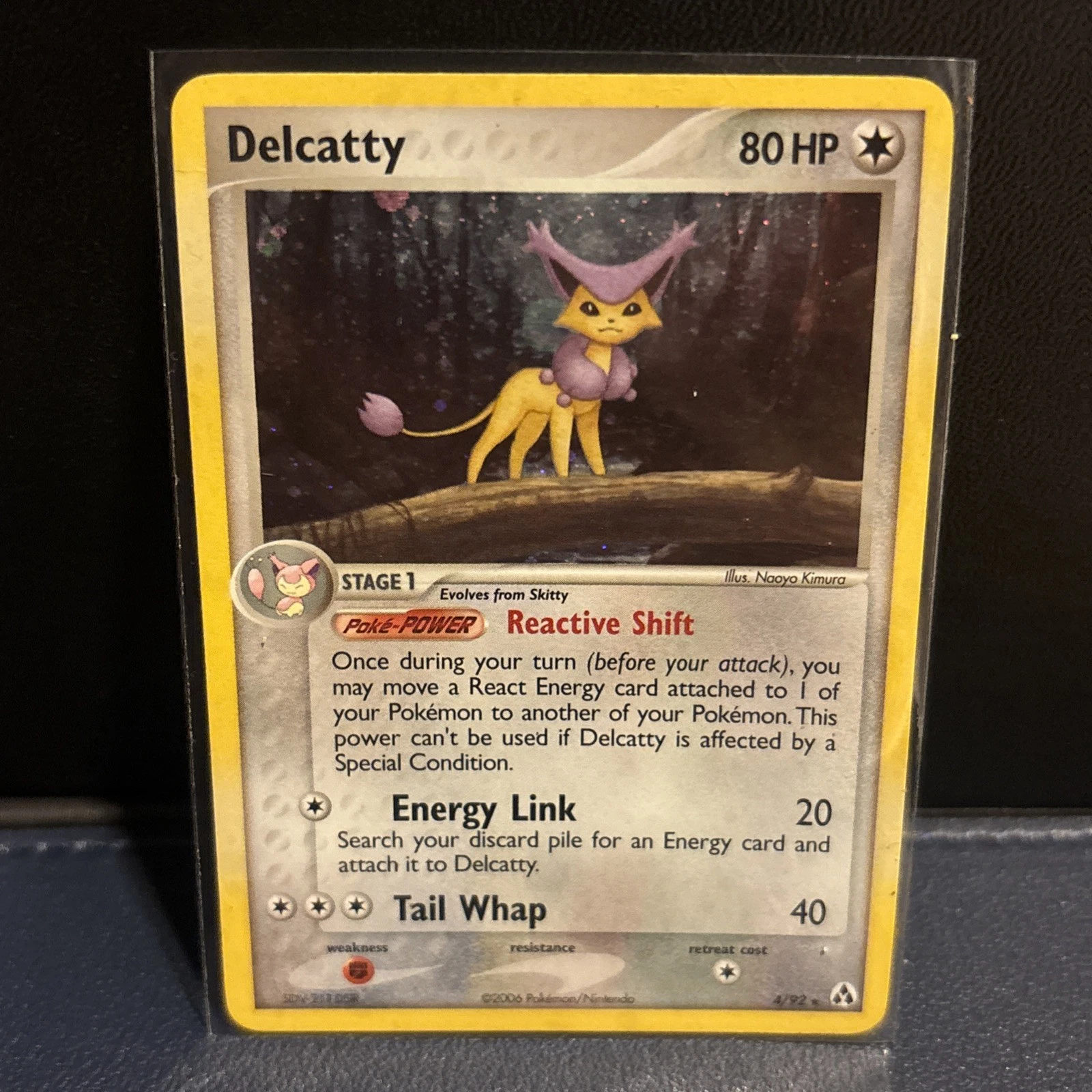 Delcatty 4/92 Holo Rare Legend Maker Pokemon Moderately Played